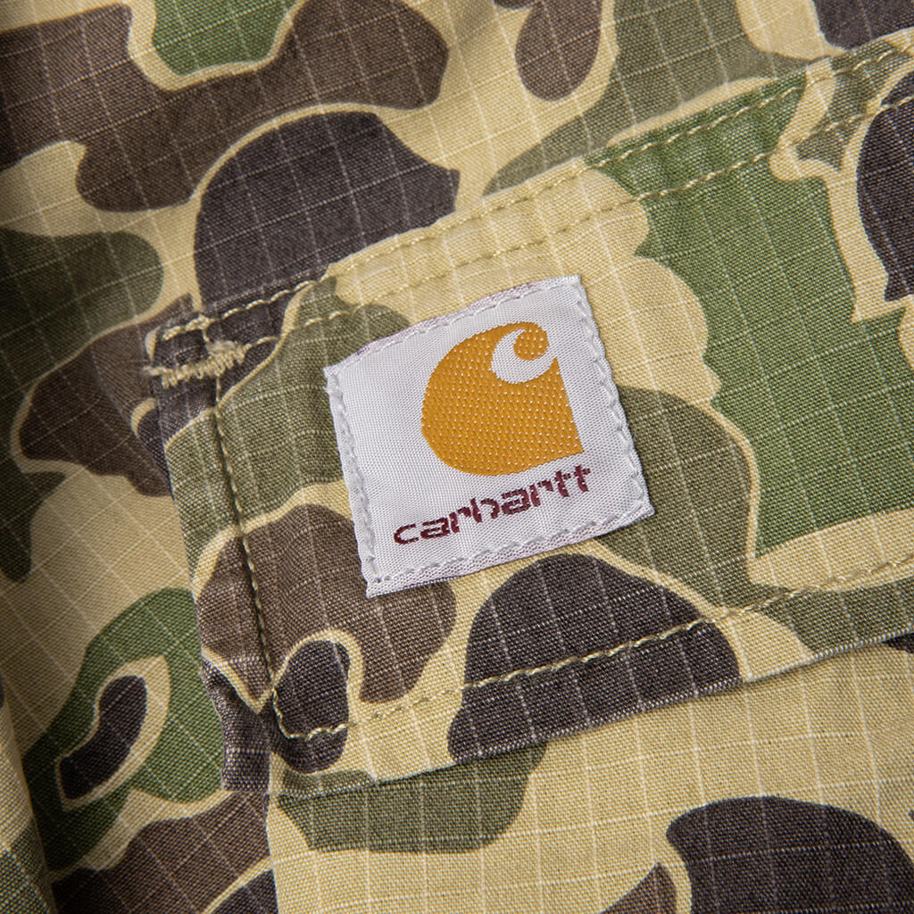 Duck Cargo Pant - Camo Duck Green Stone Washed - Image 4
