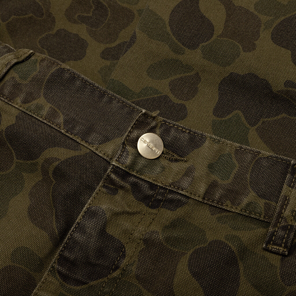 Duck Single Knee Pant Garment Dyed - Camo Duck Green/Office Green - Image 5