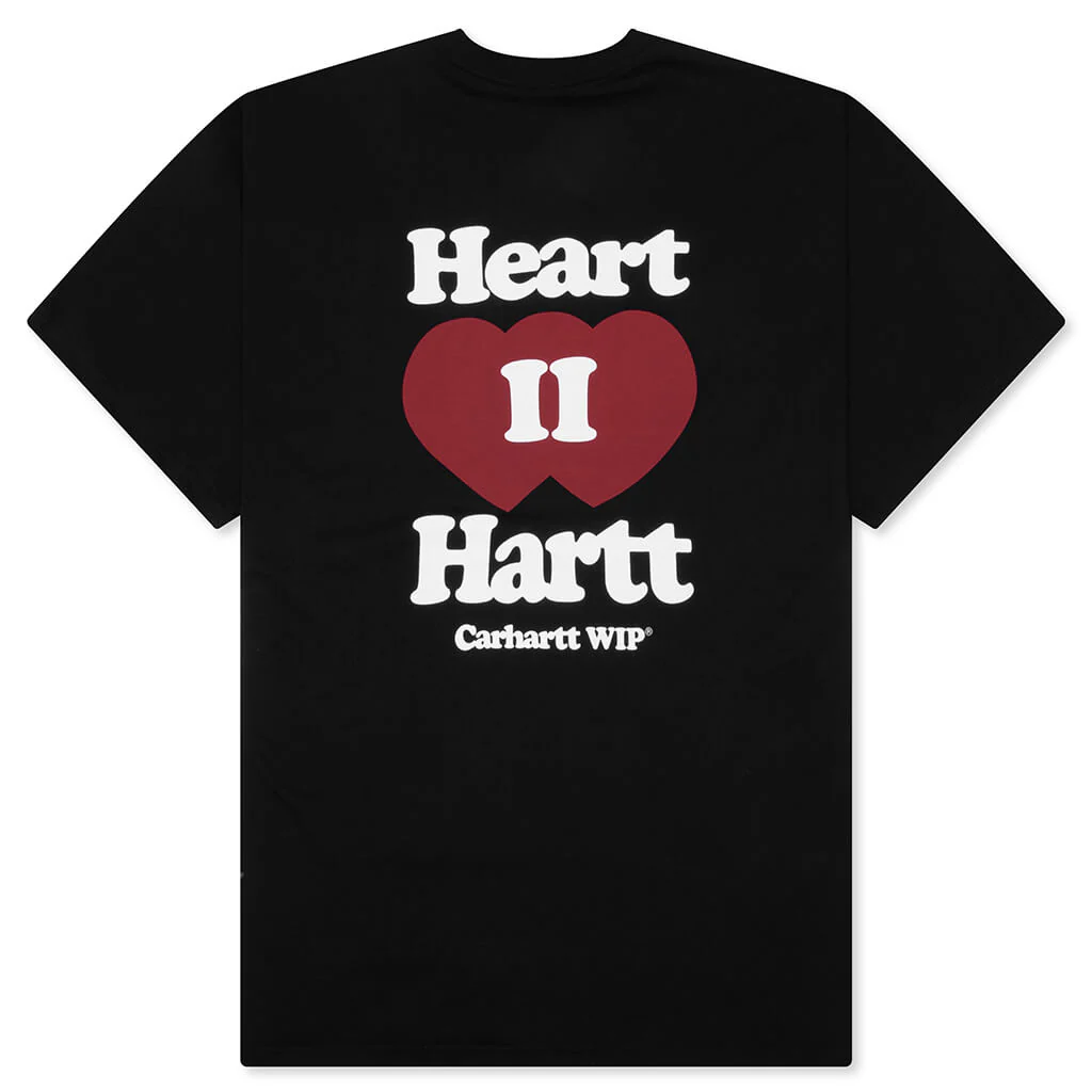 Heart II Hartt S/S T-Shirt - Black - Image 2