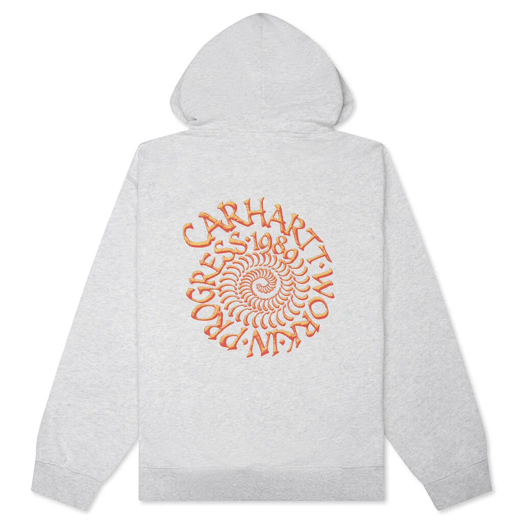 Hooded Spiral Sweatshirt - Ash Heather - Image 2
