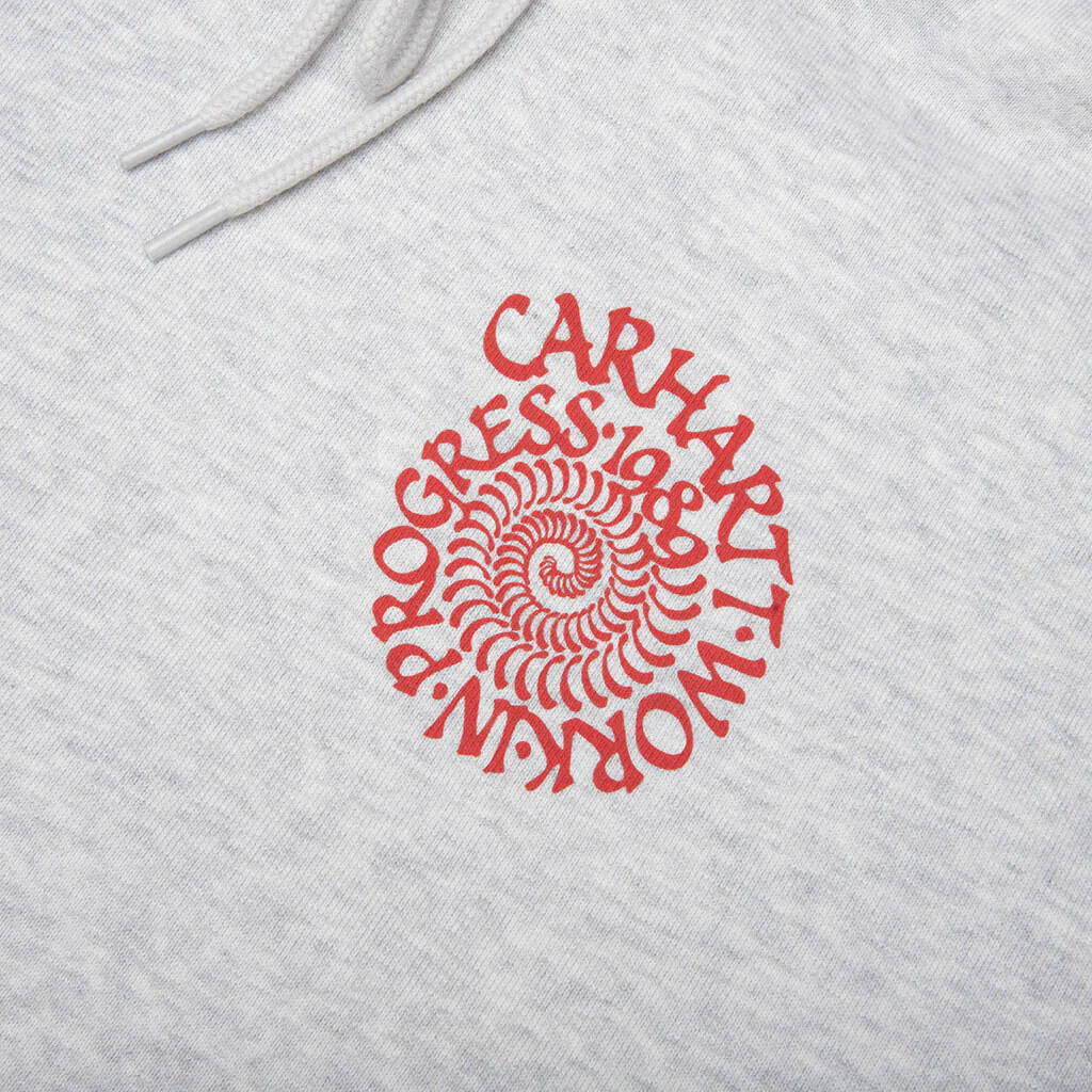 Hooded Spiral Sweatshirt - Ash Heather - Image 3