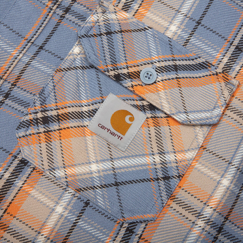 L/S Tunick Shirt - Tunick Check/Gentle Blue - Image 3