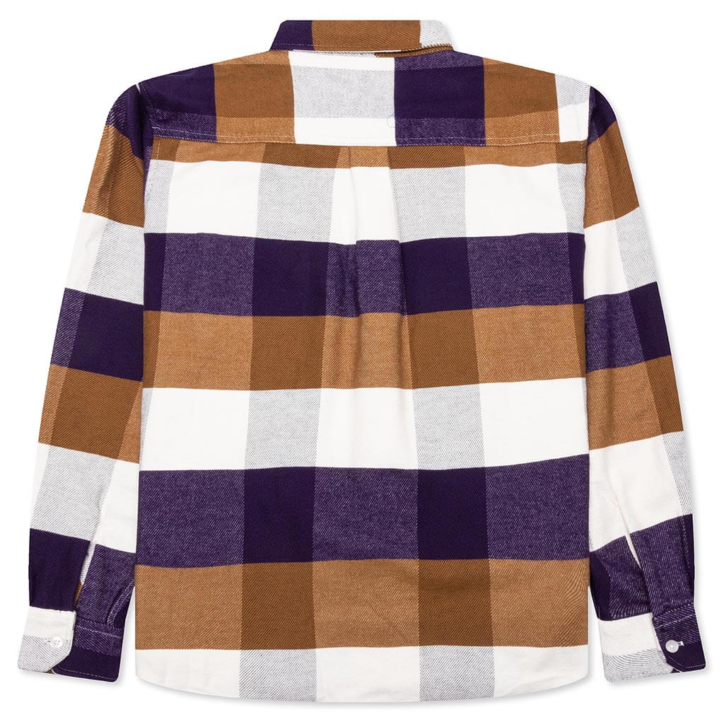 Lyman L/S Shirt - Lyman Check/Cassis - Image 2