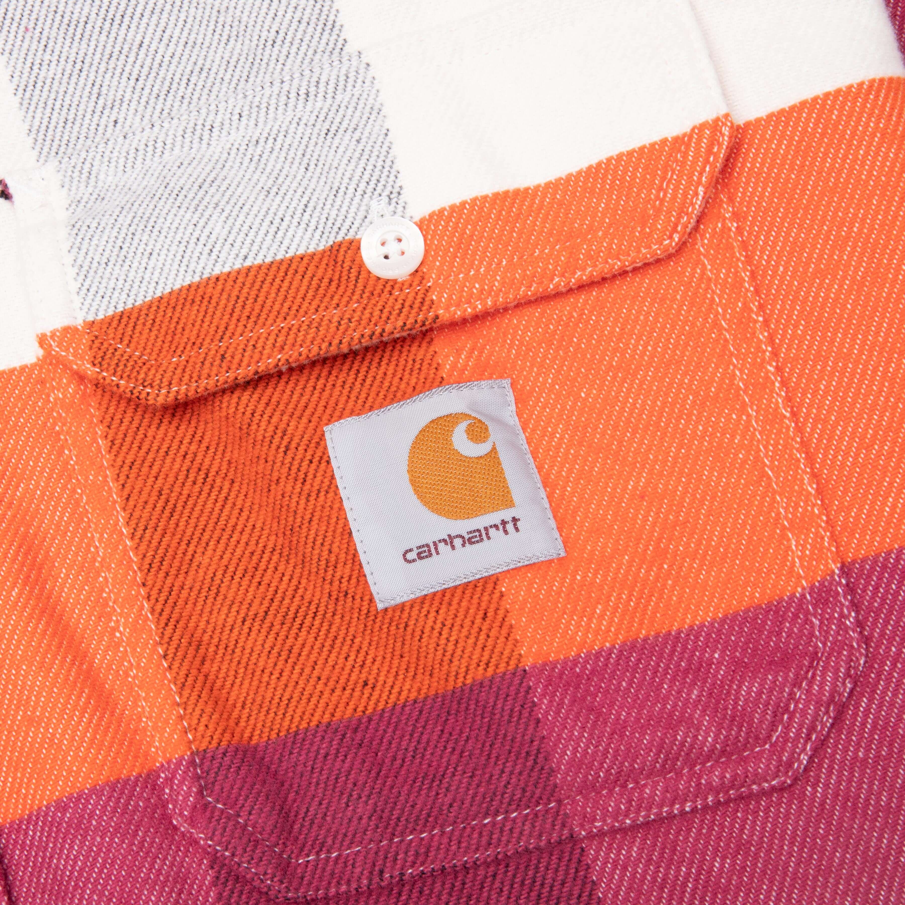 Lyman L/S Shirt - Lyman Check/Kumquat - Image 3