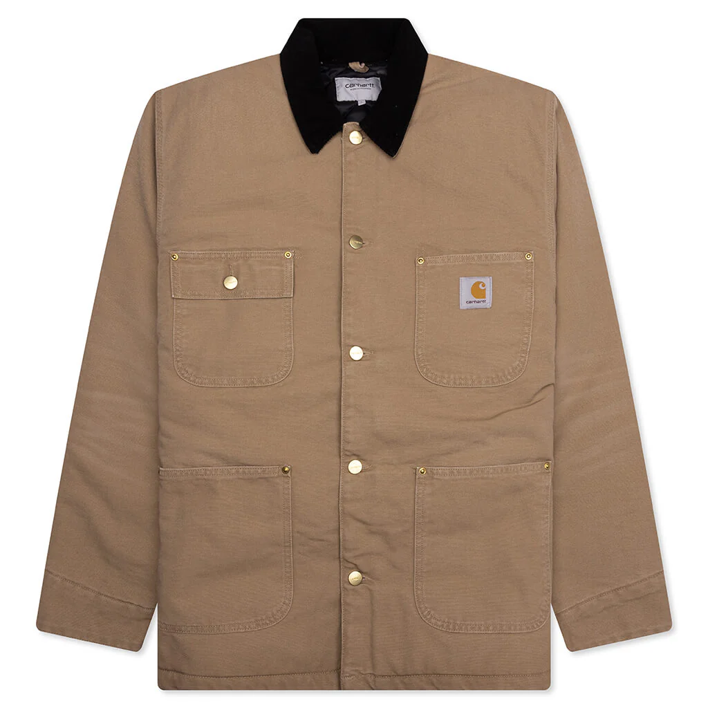 OG Chore Coat Aged Canvas - Peanut/Black