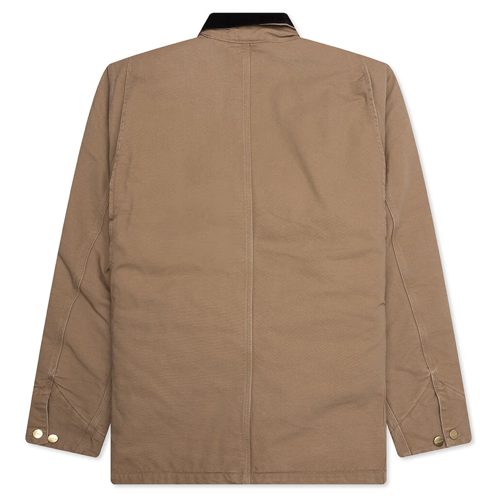 OG Chore Coat Aged Canvas - Peanut/Black - Image 2