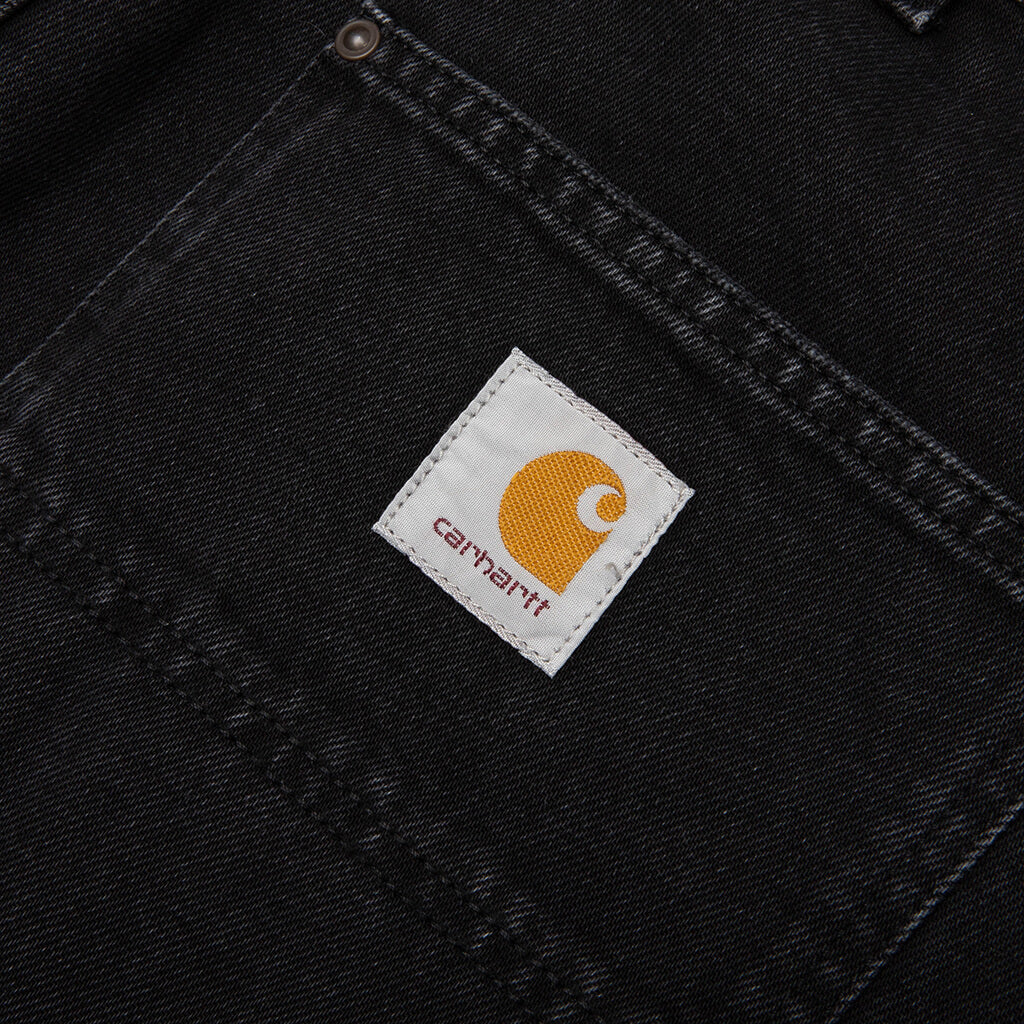 OG Double Knee Short - Black Stone Washed - Image 7