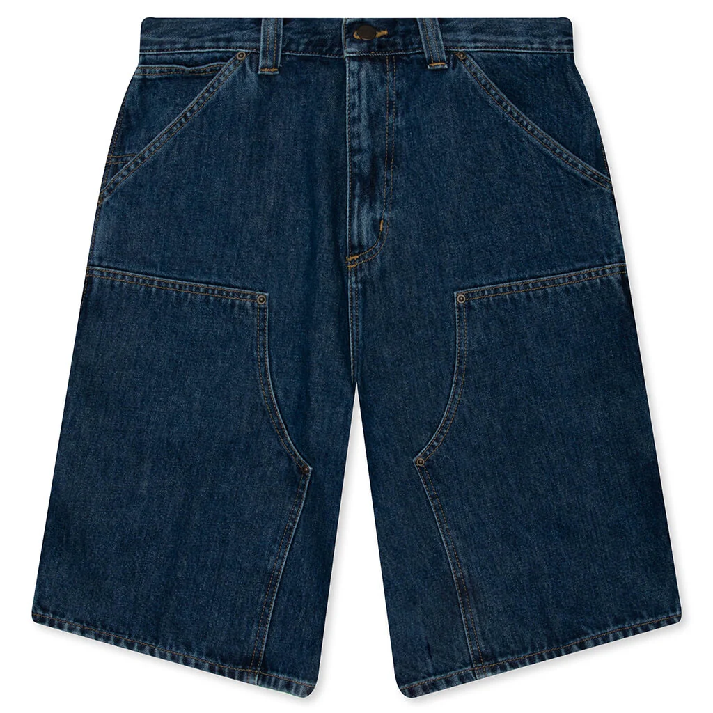 OG Double Knee Short - Blue Stone Washed