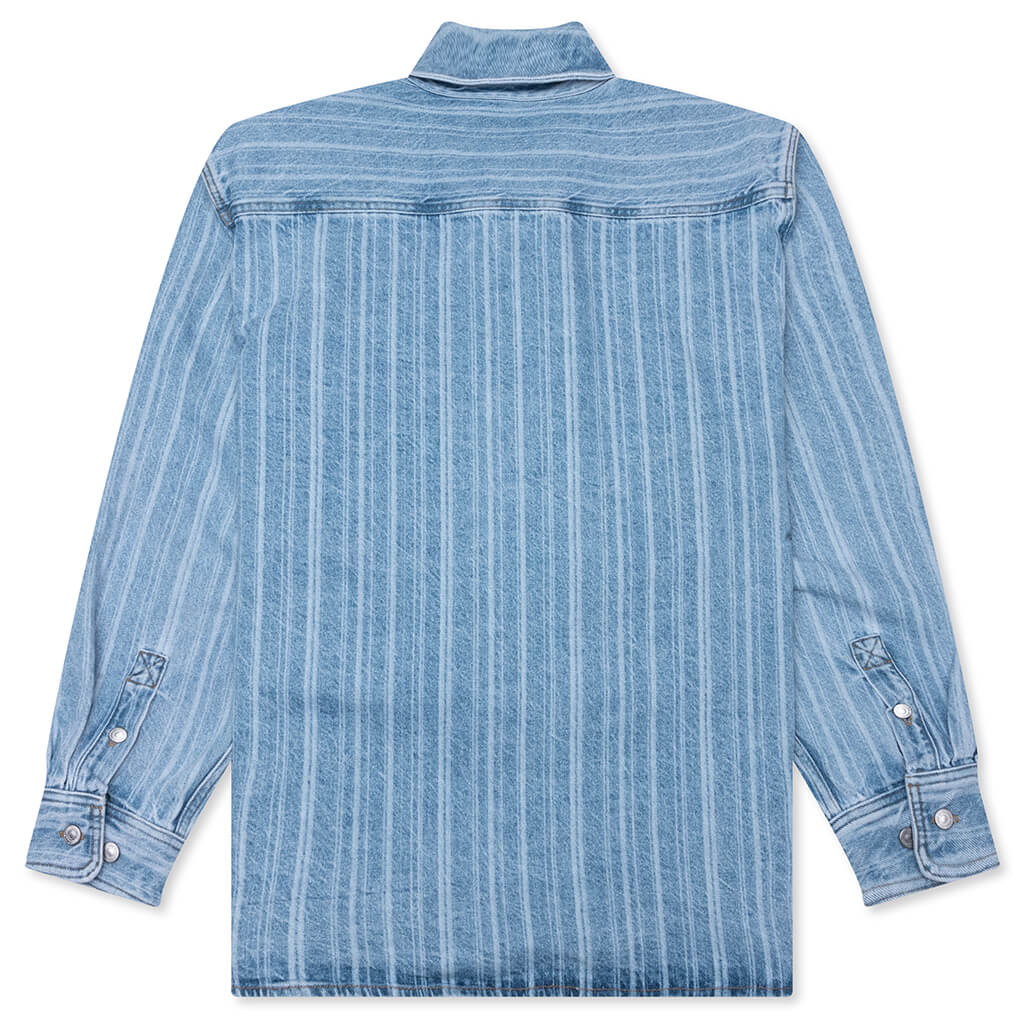 Rylan Denim Shirt Jacket - Rylan Stripe/Blue Stone Bleached - Image 2