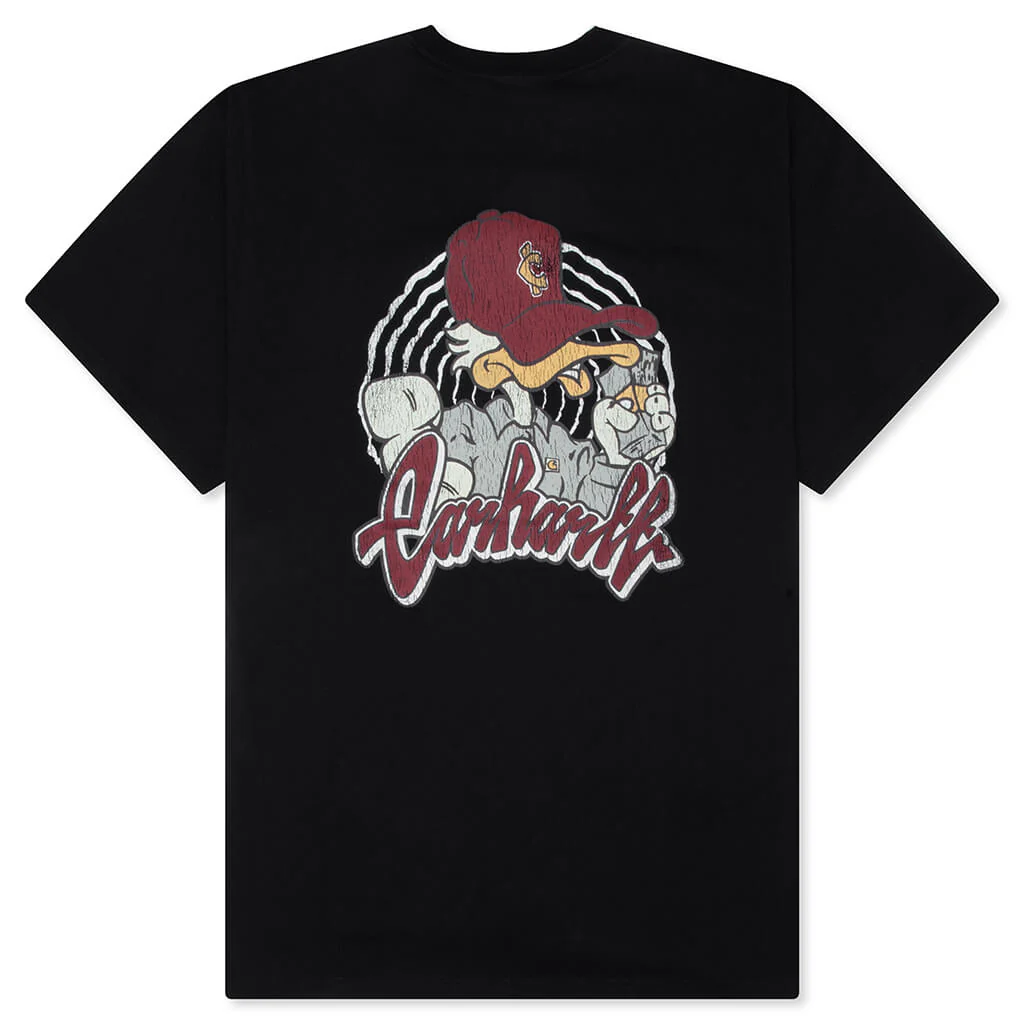 S/S Chedda T-Shirt - Black Heavy Stone Wash - Image 2
