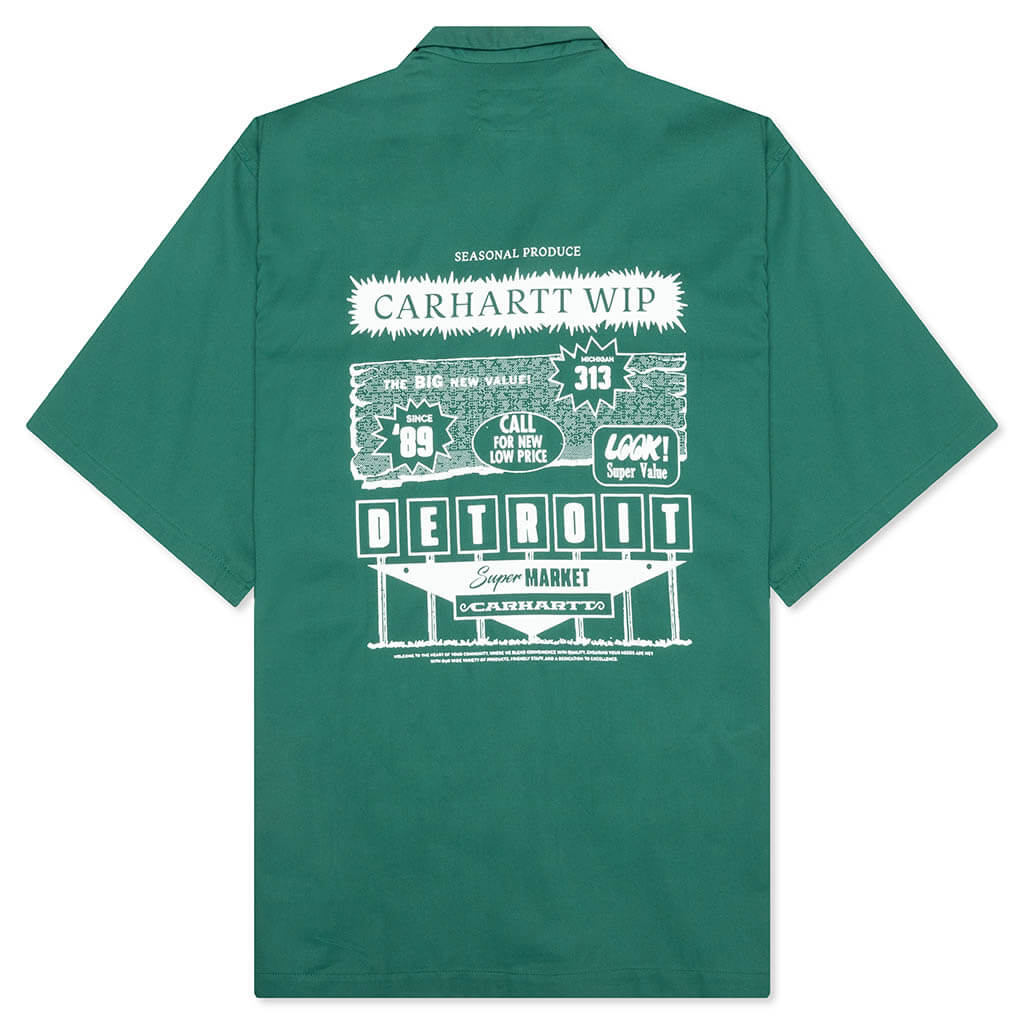 S/S Deli Shirt - Rainforest/White - Image 2