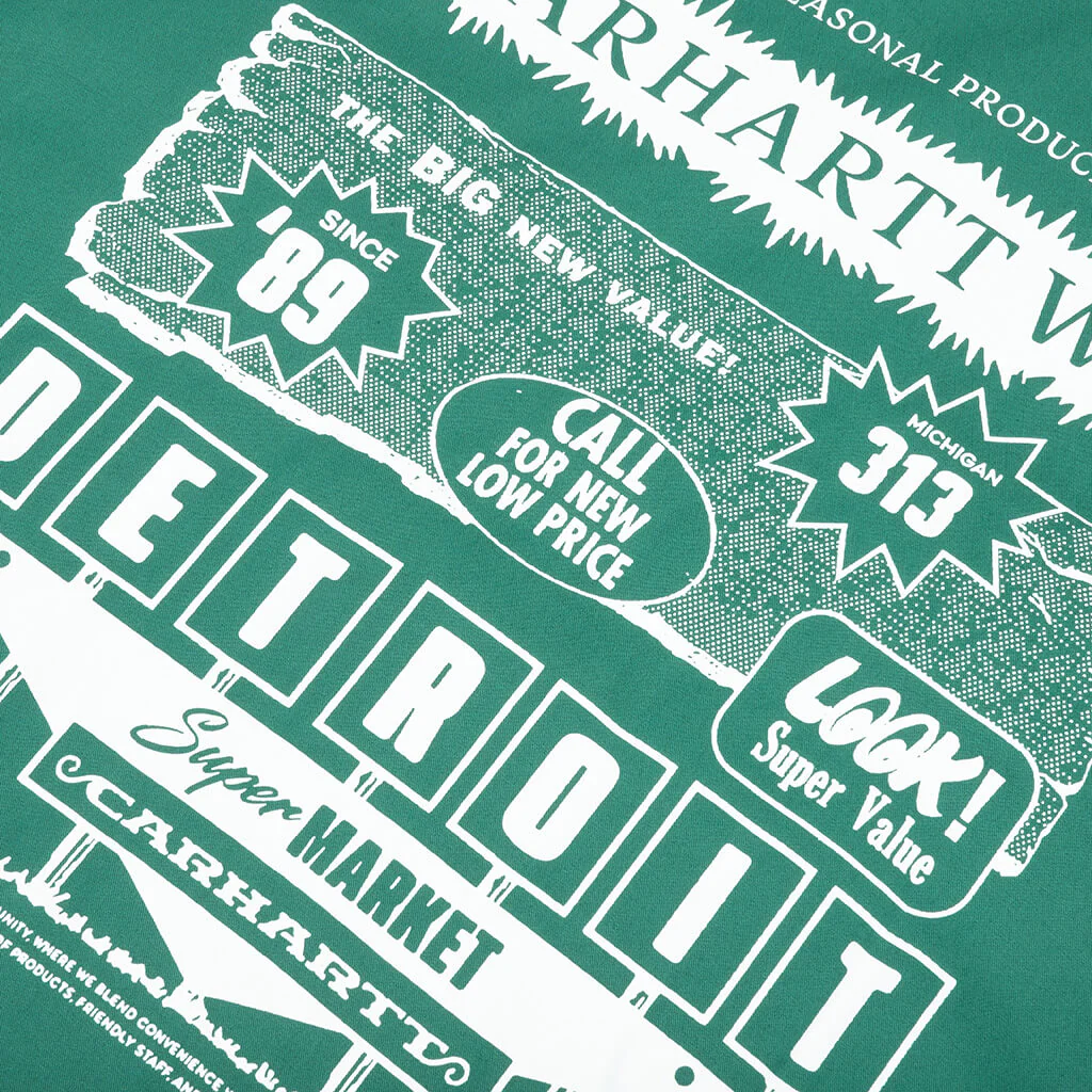 S/S Deli Shirt - Rainforest/White - Image 3