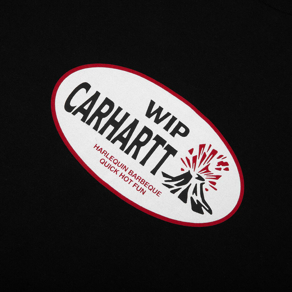 S/S Harlequin BBQ T-Shirt - Black - Image 3