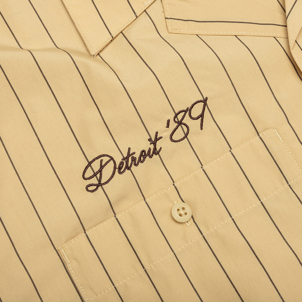 S/S Hendry Shirt - Seaton Stripe/Straw/Liberica - Image 4