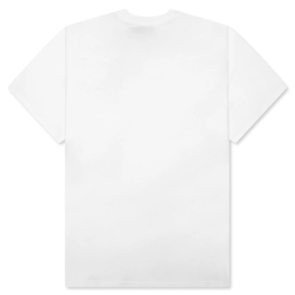 S/S Pocket Heart T-Shirt - White/Black - Image 2