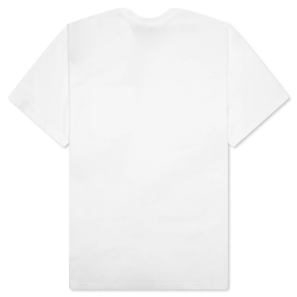 S/S Pocket Heart T-Shirt - White/Red - Image 2
