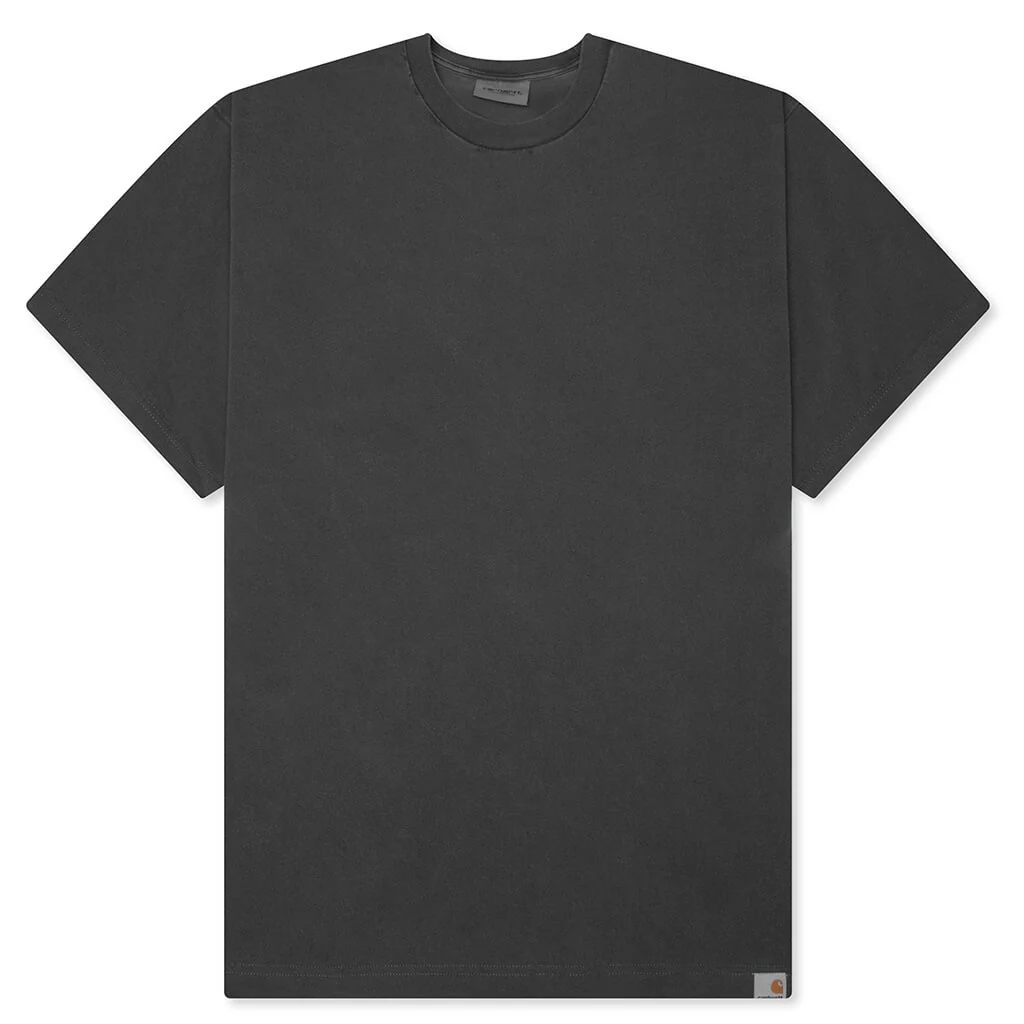 S/S RGGD T-Shirt - Black Garment Dyed