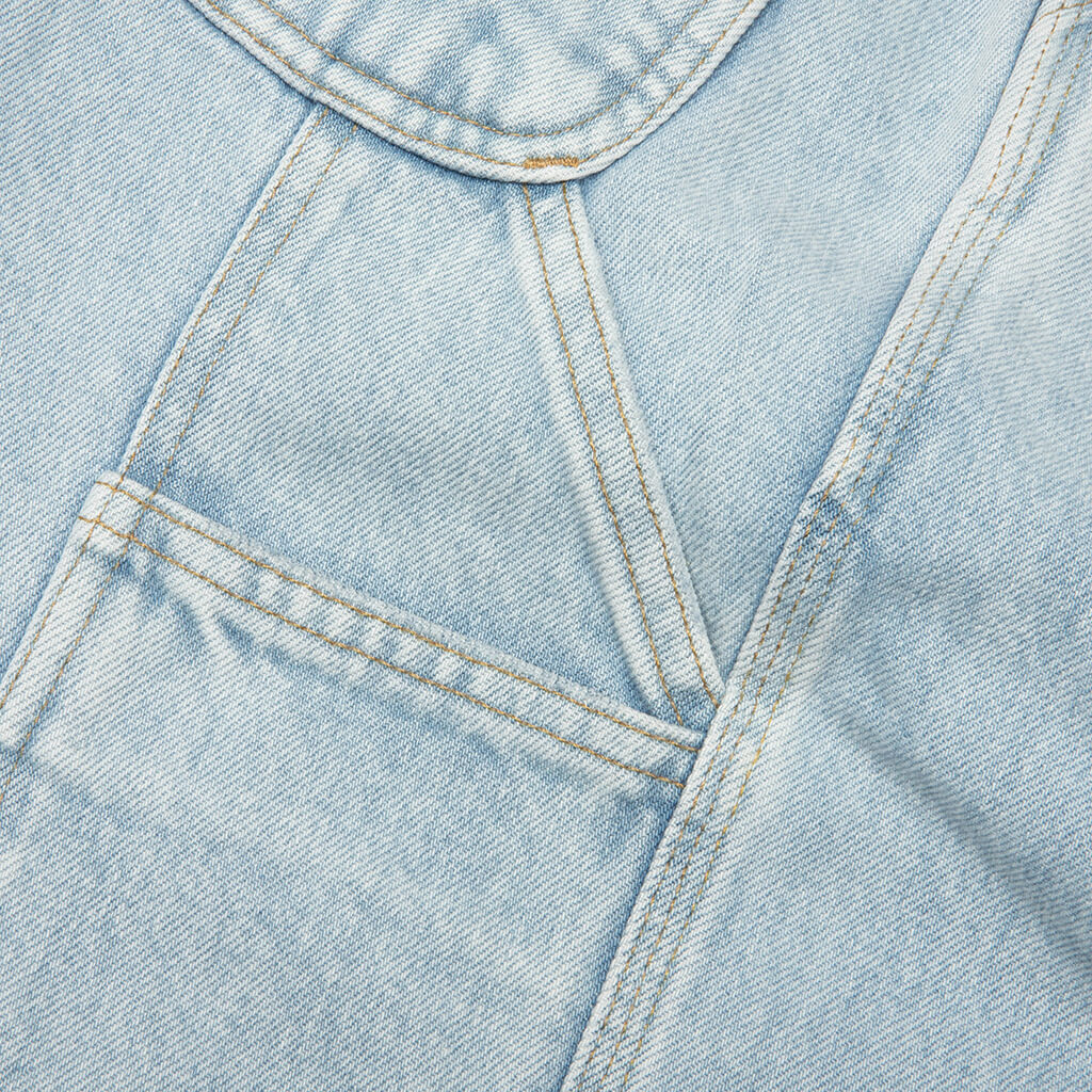 Single Knee Short - Blue Heavy Stone Bleached - Image 5