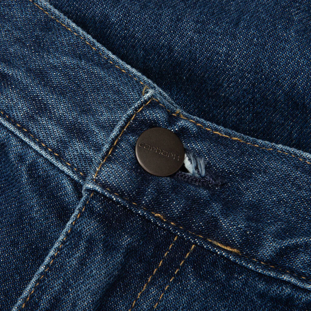 Single Knee Short - Blue Stone Washed - Image 3