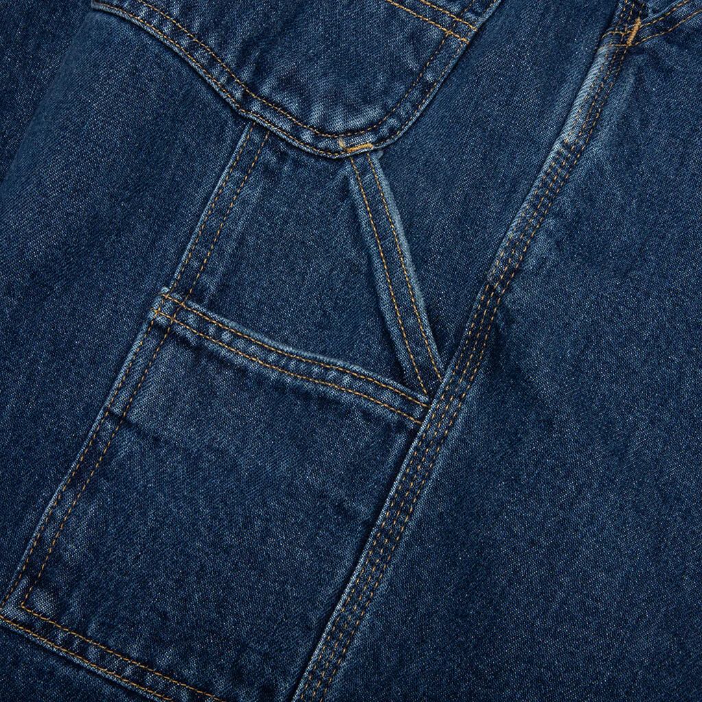 Single Knee Short - Blue Stone Washed - Image 4