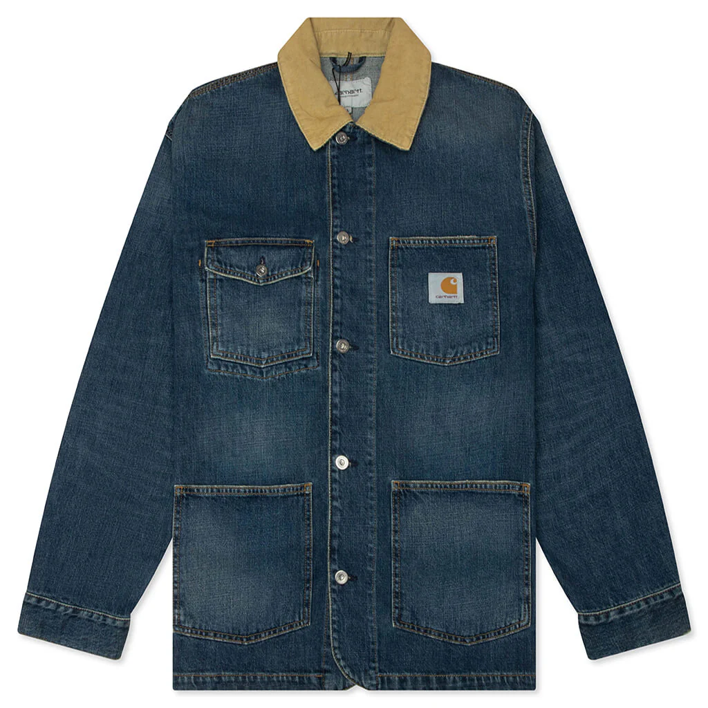 Warren Chore Coat - Blue/Dusty Hamilton Brown