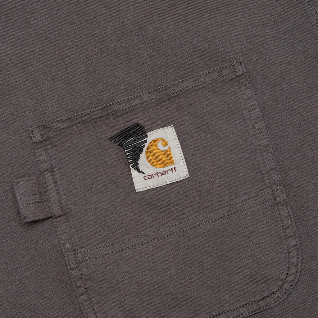 Carhartt WIP x Invincible S/S Pigment Dyed T-Shirt - Soot - Image 3