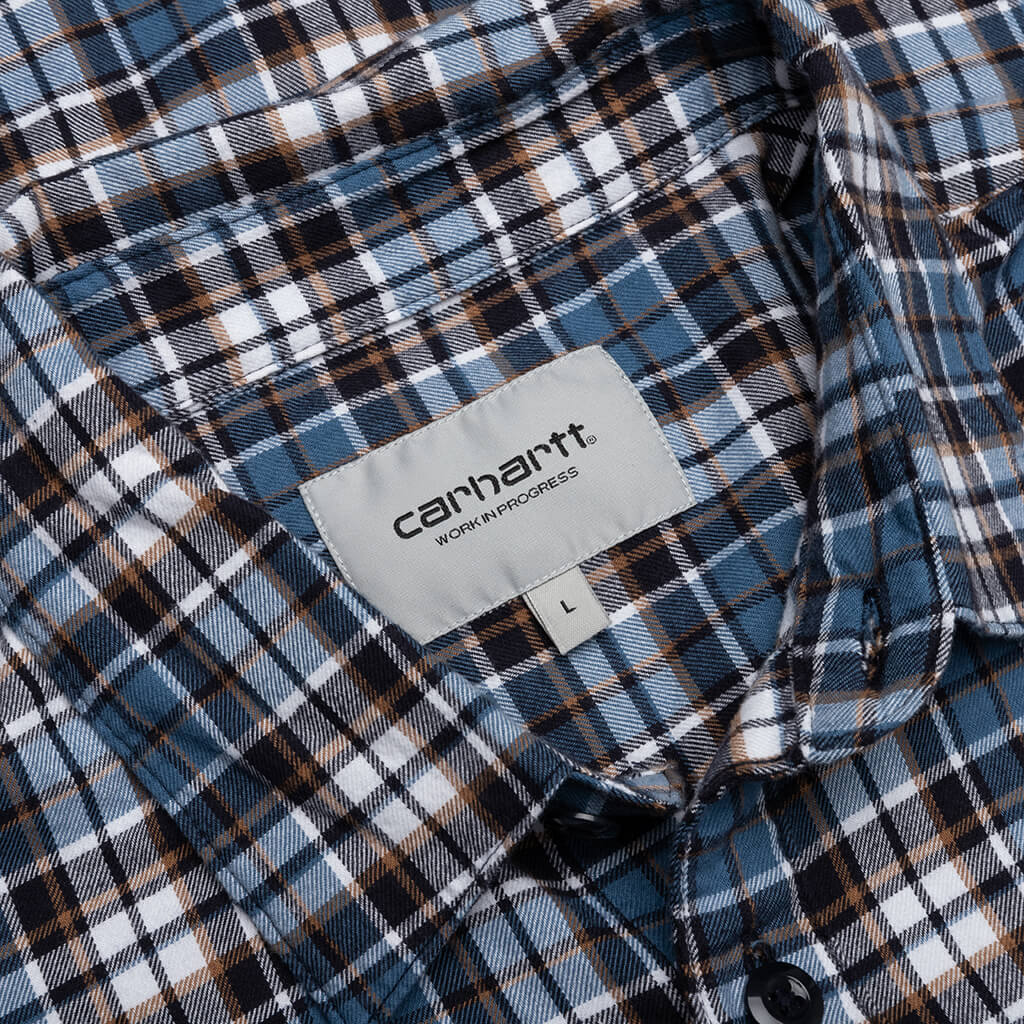 Yuma L/S Shirt - Yuma Check/Storm Blue - Image 4