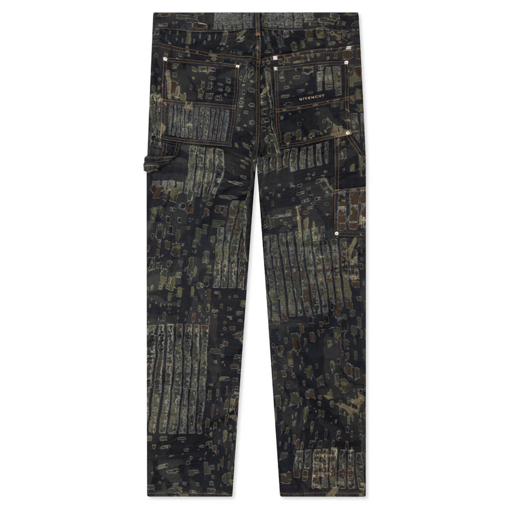 Carpenter Denim Trousers - Brown/Khaki - Image 2