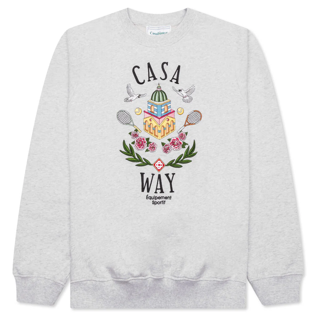 Casa Way Marle Loopback Crewneck - Grey