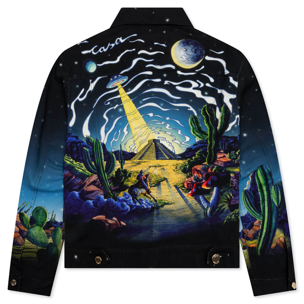 Cowboy De L'Espace Classic Denim Jacket - Printed Denim - Image 2