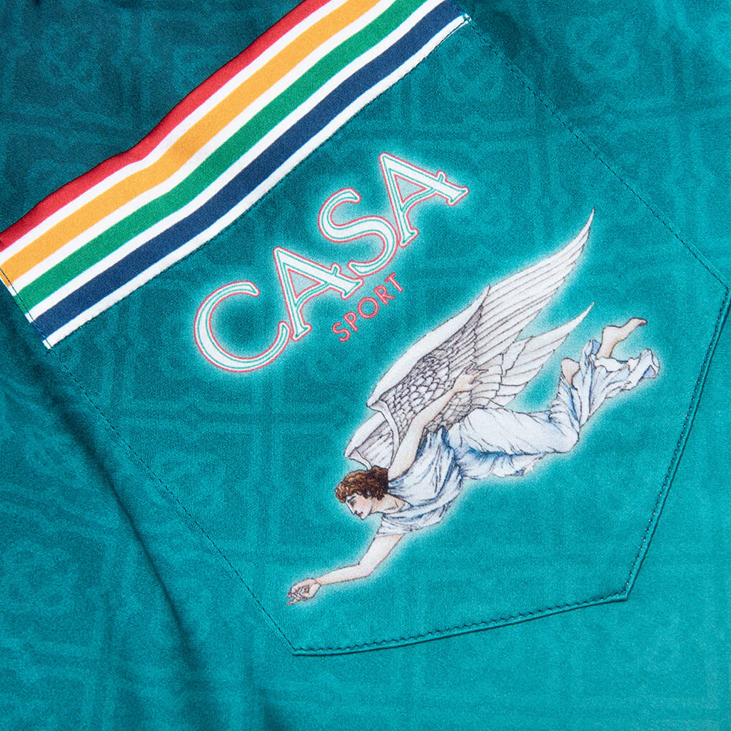 La Deesse Du Stade Silk Shorts - Multicolor - Image 4