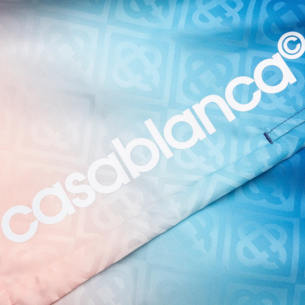 Gradient Printed Swim Shorts - Blue - Image 3