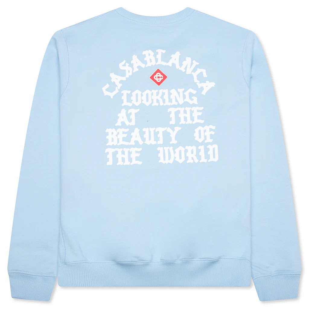 Looking at the Beauty of the World Sweatshirt - Pale Blue - Image 2