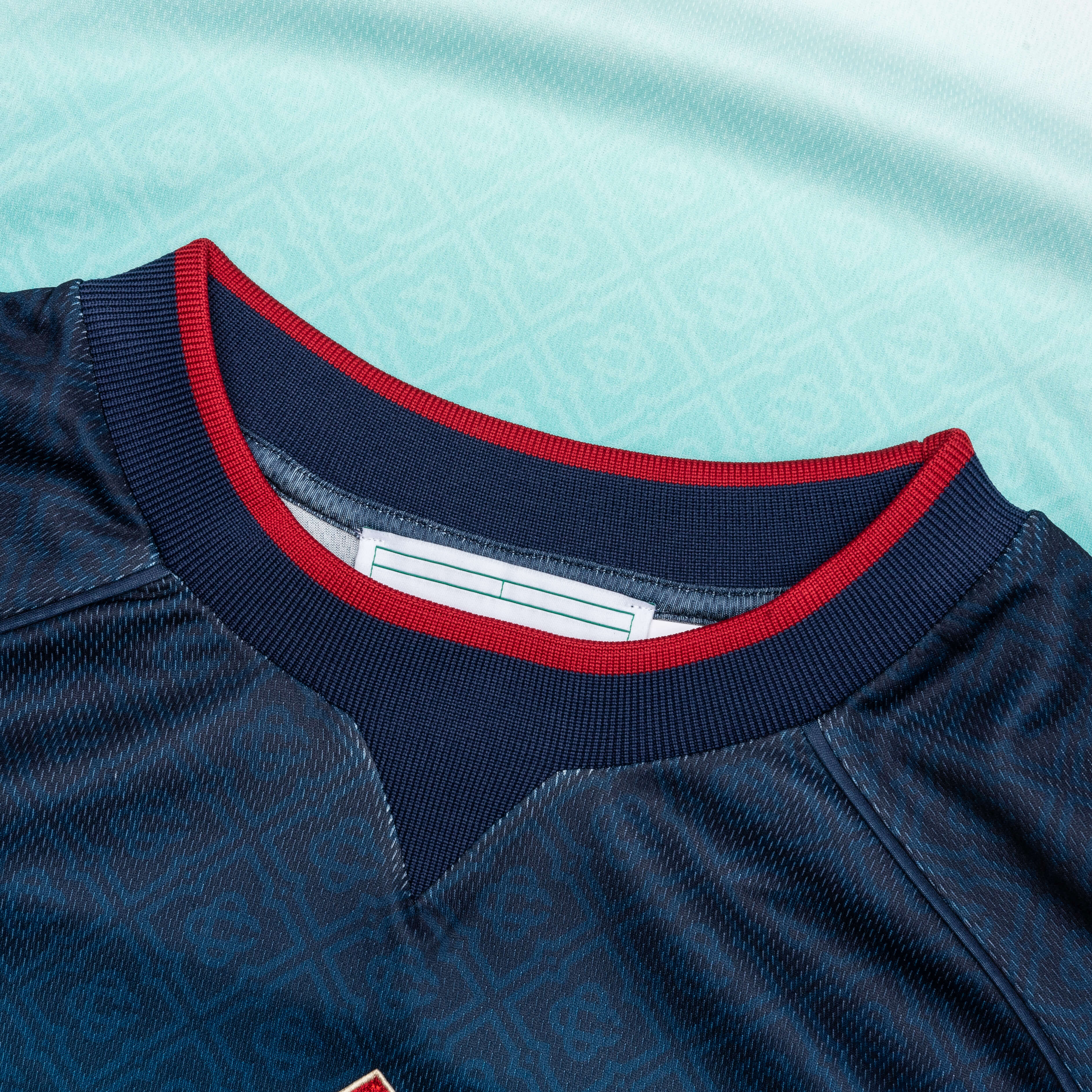 Mens Printed Football Top - Blue - Image 3