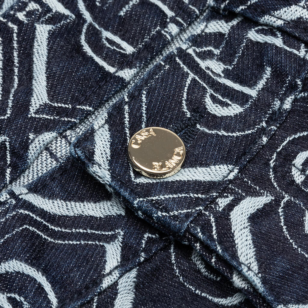 Monogram Classic Denim Straight Leg Jean - Indigo - Image 3