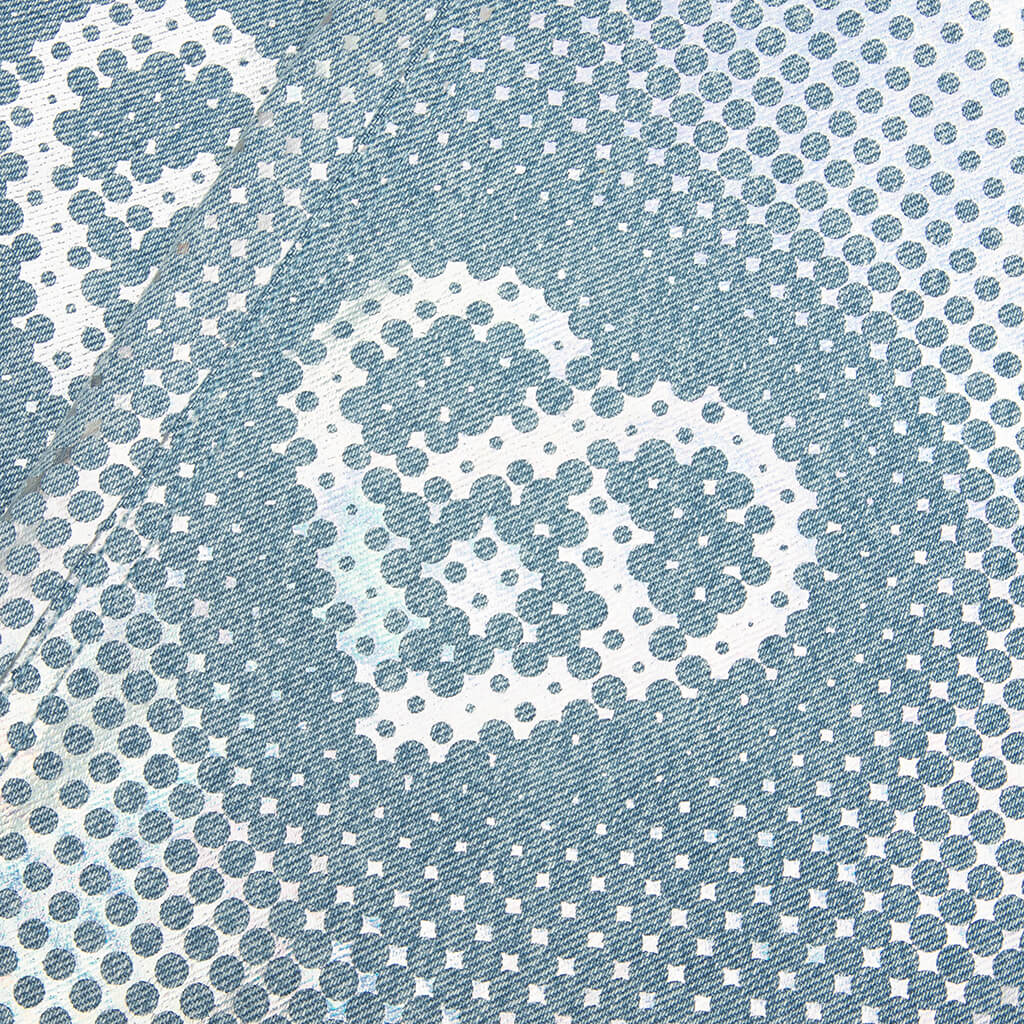 Pearlescent Monogram Baggy Jeans - Pearlescent - Image 6