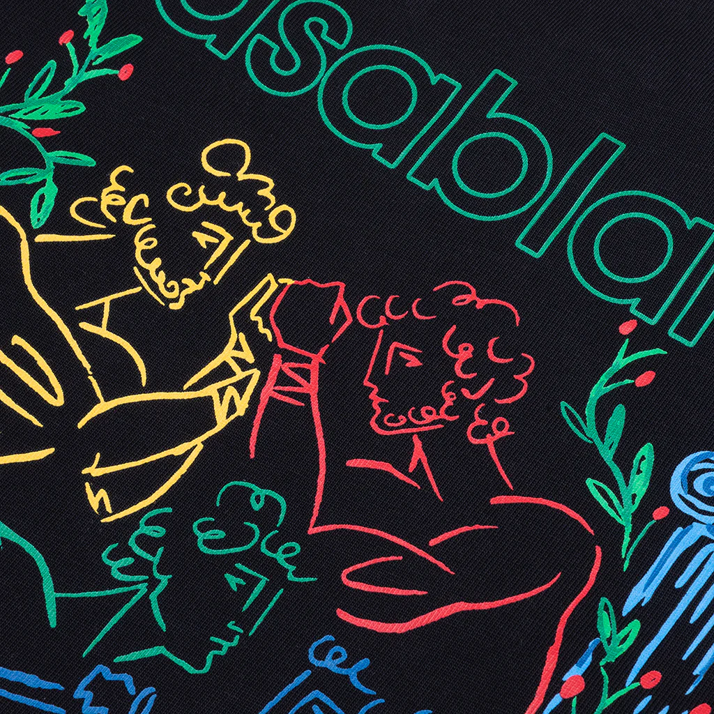 Pentathlon Screen Printed T-Shirt - Black - Image 4