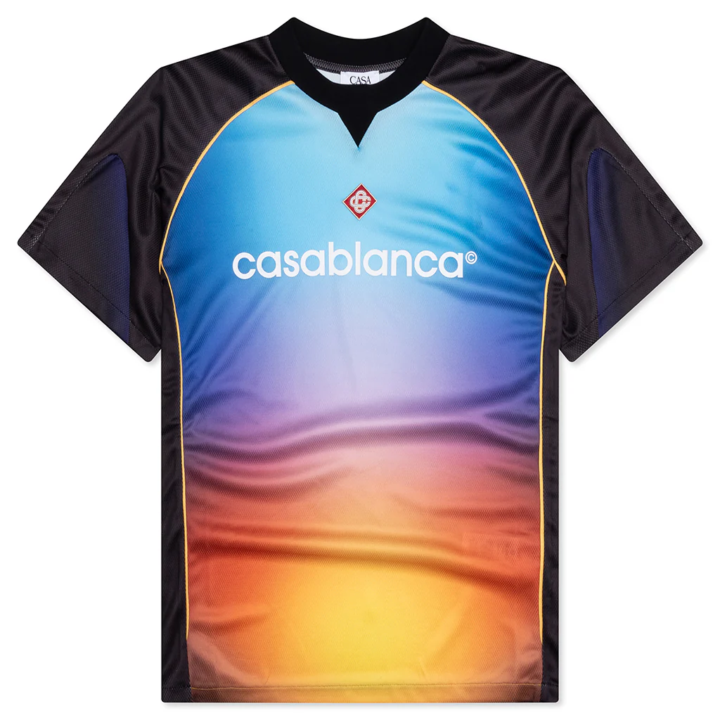 Printed Football Top - Gradient