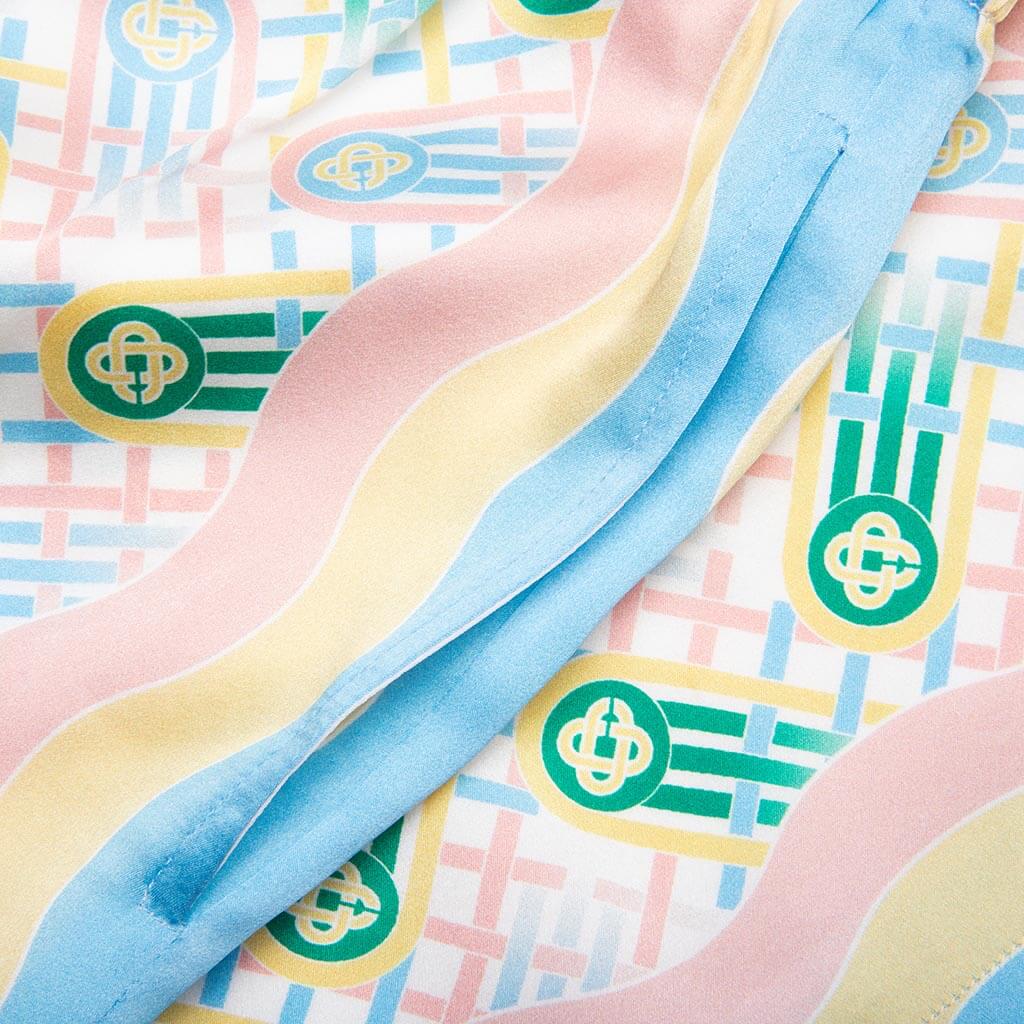 Silk Shorts With Drawstrings - Ping Pong Print - Image 3