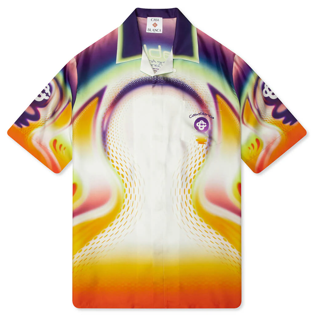 Sporchid S/S Silk Shirt - White Sporchid