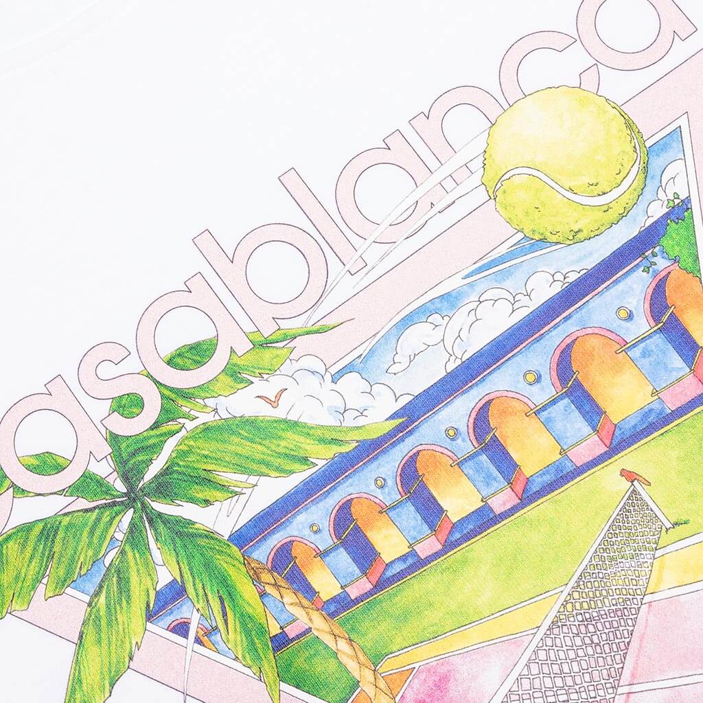 Tennis Club Icon Tee - White - Image 3