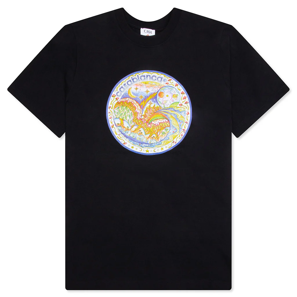 The Four Elements Printed T-Shirt - Black