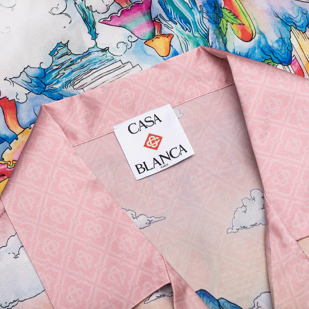 The Road To Knowledge S/S Cuban Collar Shirt - Multi - Image 3