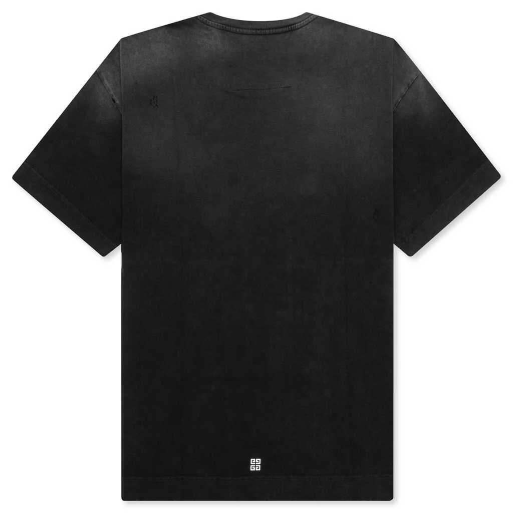 Casual Fit No Pocket T-Shirt - Black - Image 2