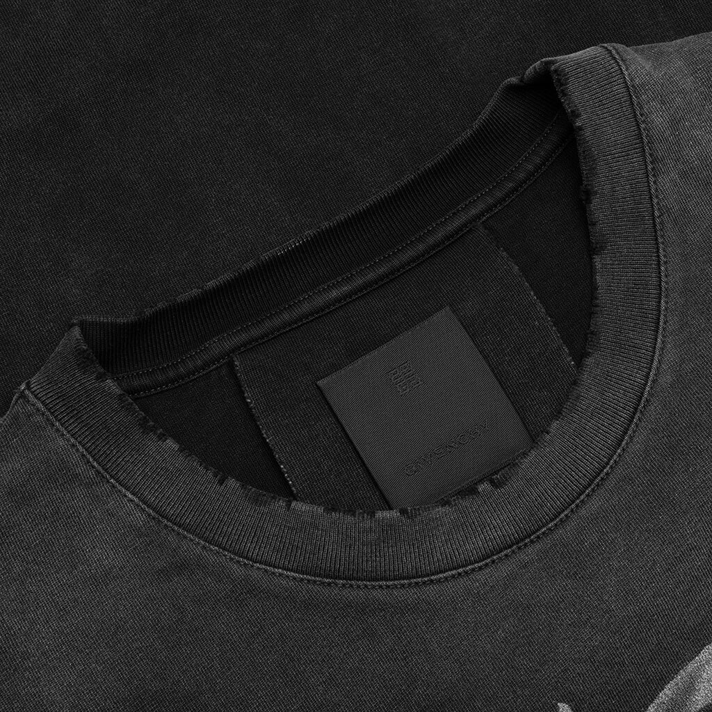 Casual Fit No Pocket T-Shirt - Black - Image 3