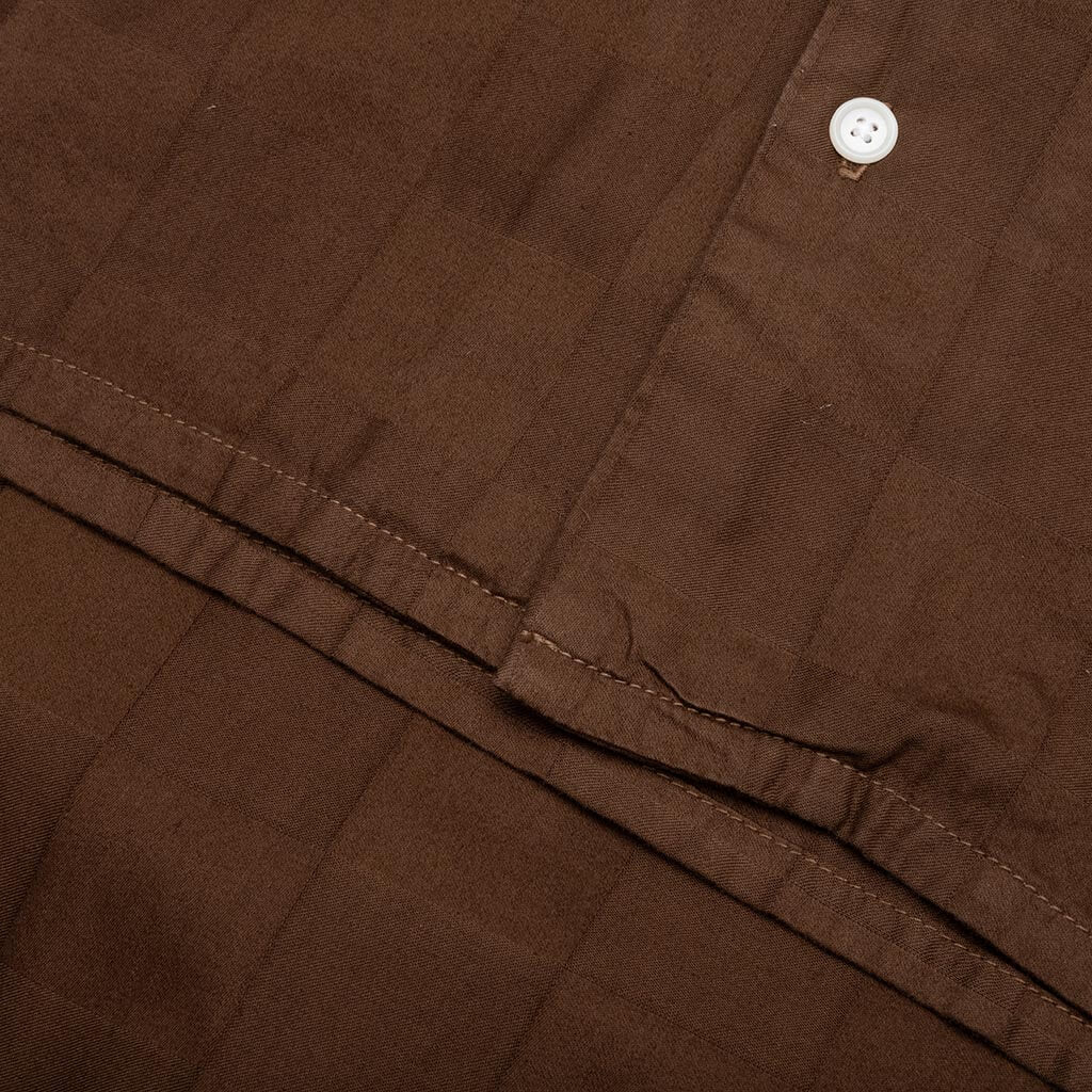 Checkered Sport Shirt - Chocolate - Image 4