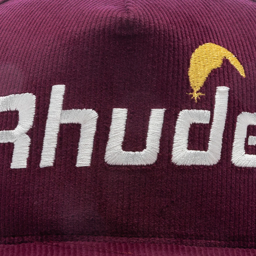 Cheval Corduroy Structure Hat - Maroon - Image 2
