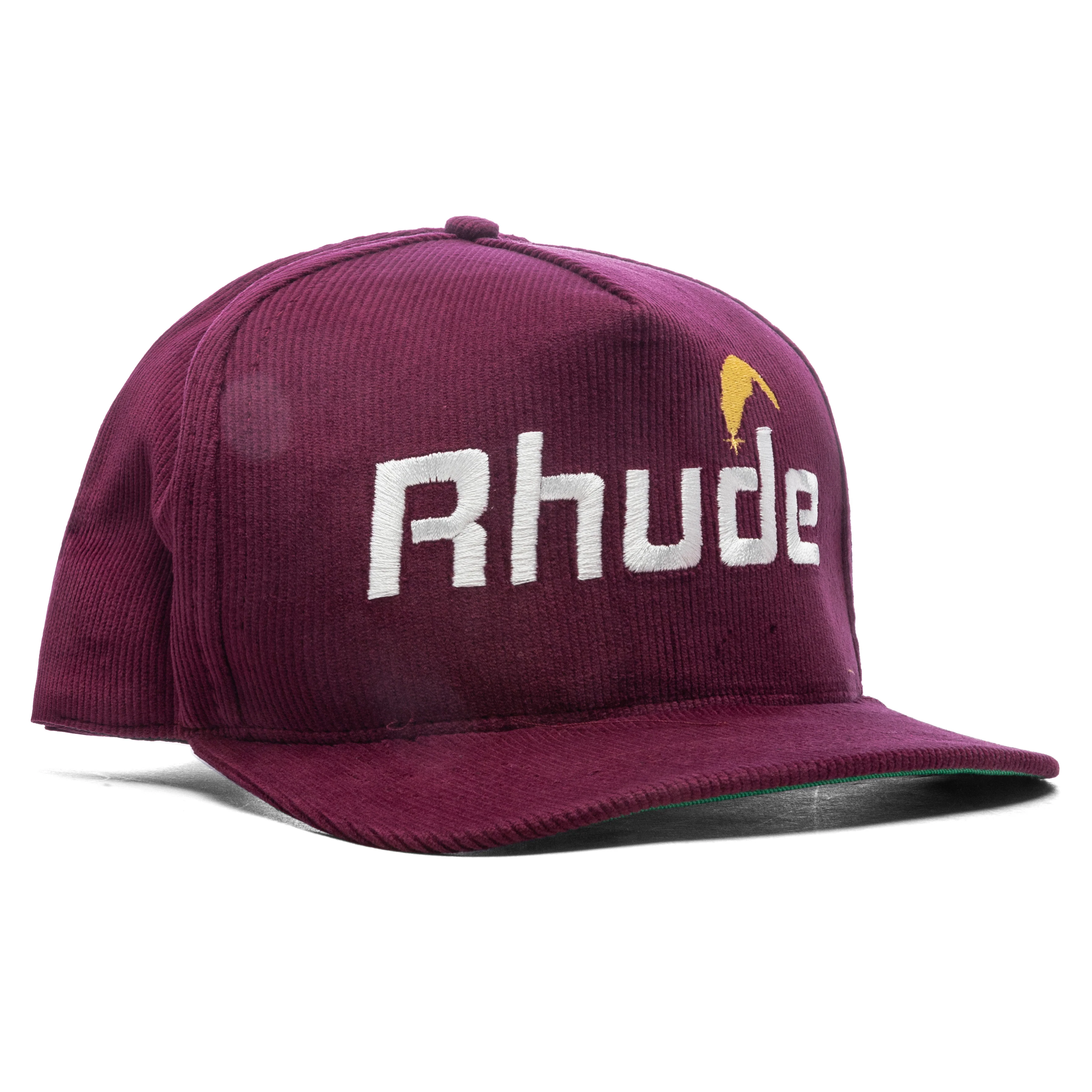 Cheval Corduroy Structure Hat - Maroon - Image 3