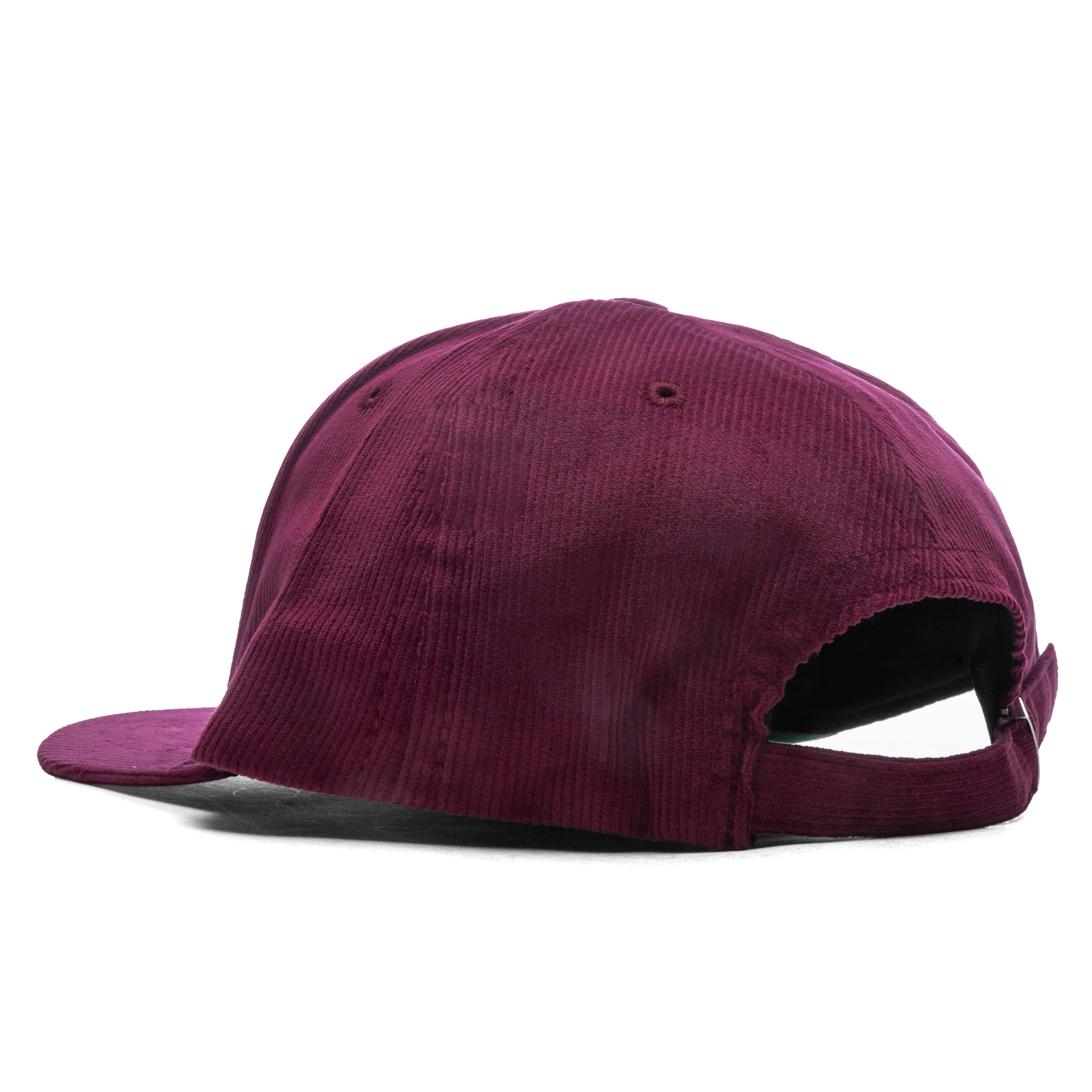 Cheval Corduroy Structure Hat - Maroon - Image 4