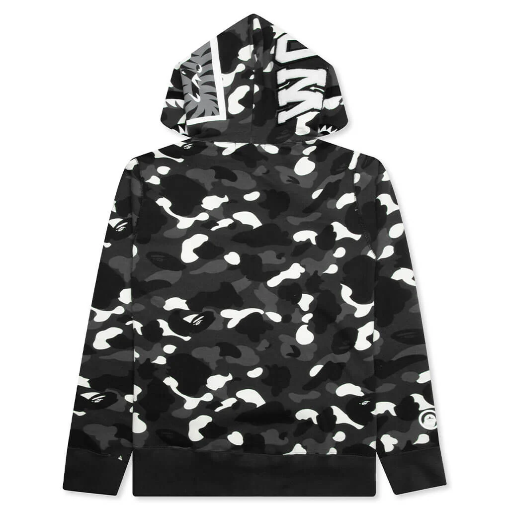City Camo Shark Full Zip Hoodie - Black - Image 2